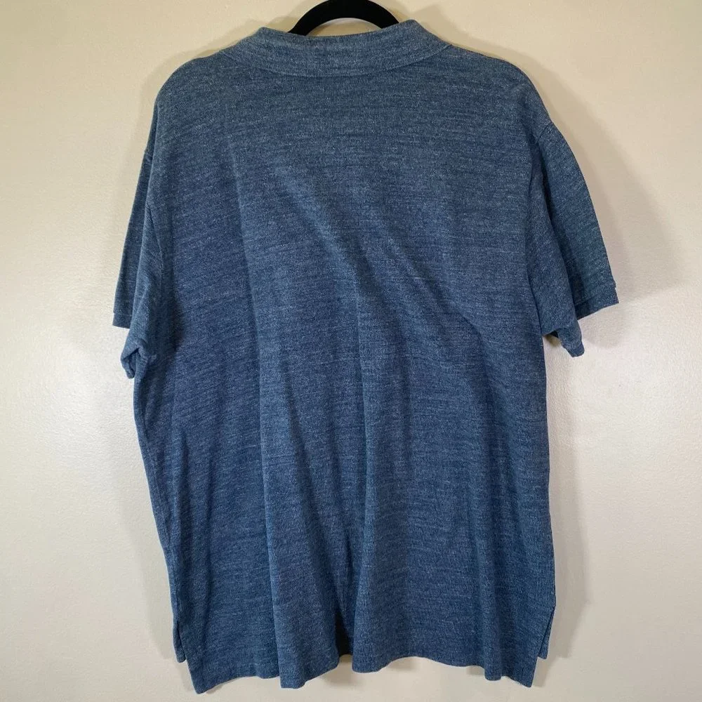 Polo Ralph Lauren Custom Fit Blue Heather Polo Shirt - Picture 4 of 4